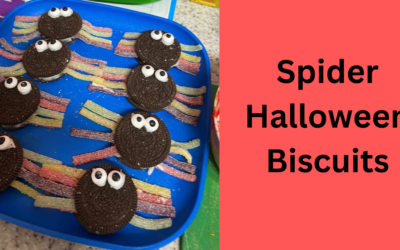 Spider Halloween Biscuits, Made with Oreo’s